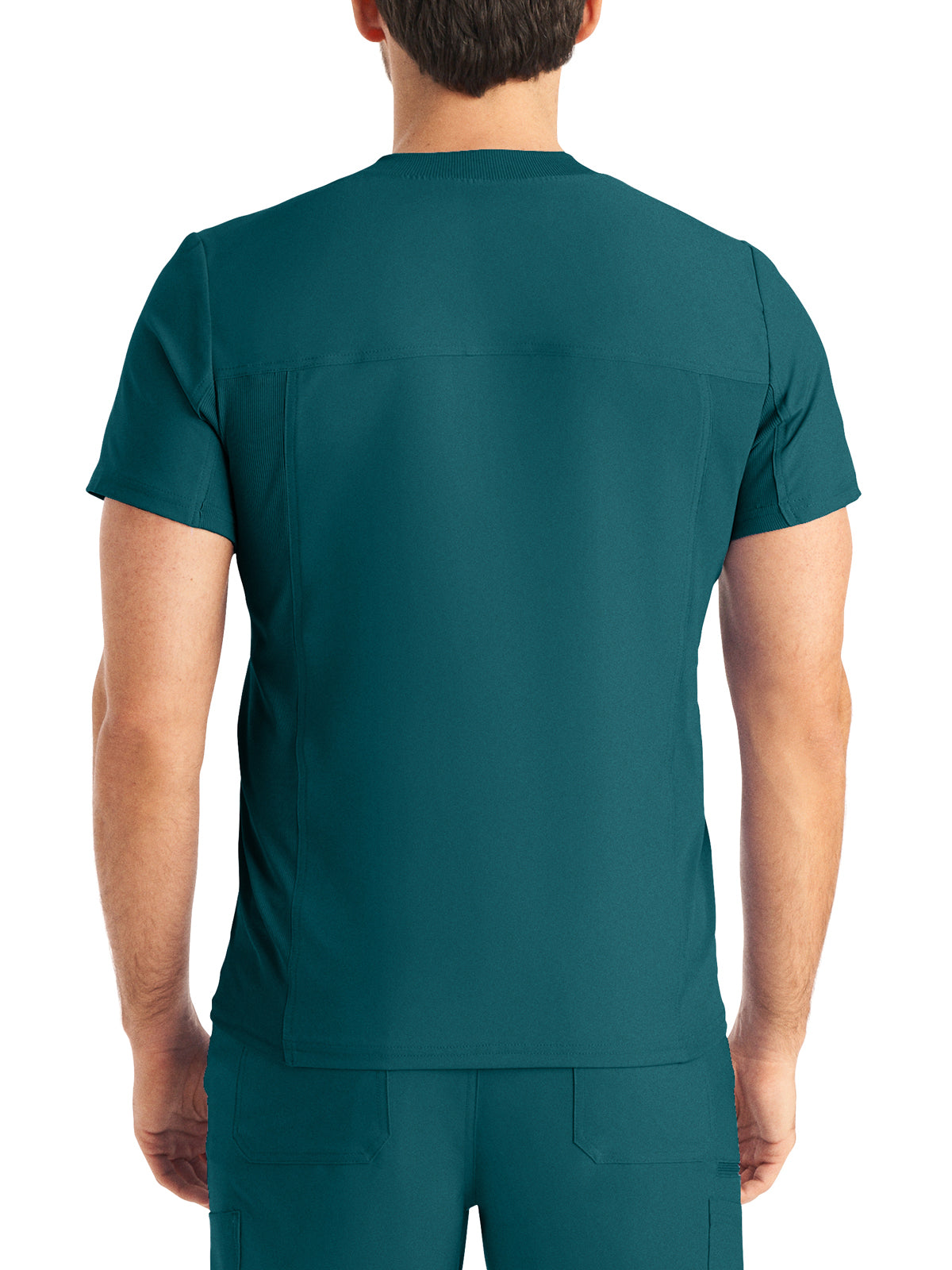 Men's 2-Pocket Tuckable V-Neck Scrub Top