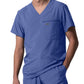 Men's 2-Pocket Tuckable V-Neck Scrub Top