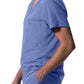 Men's 2-Pocket Tuckable V-Neck Scrub Top