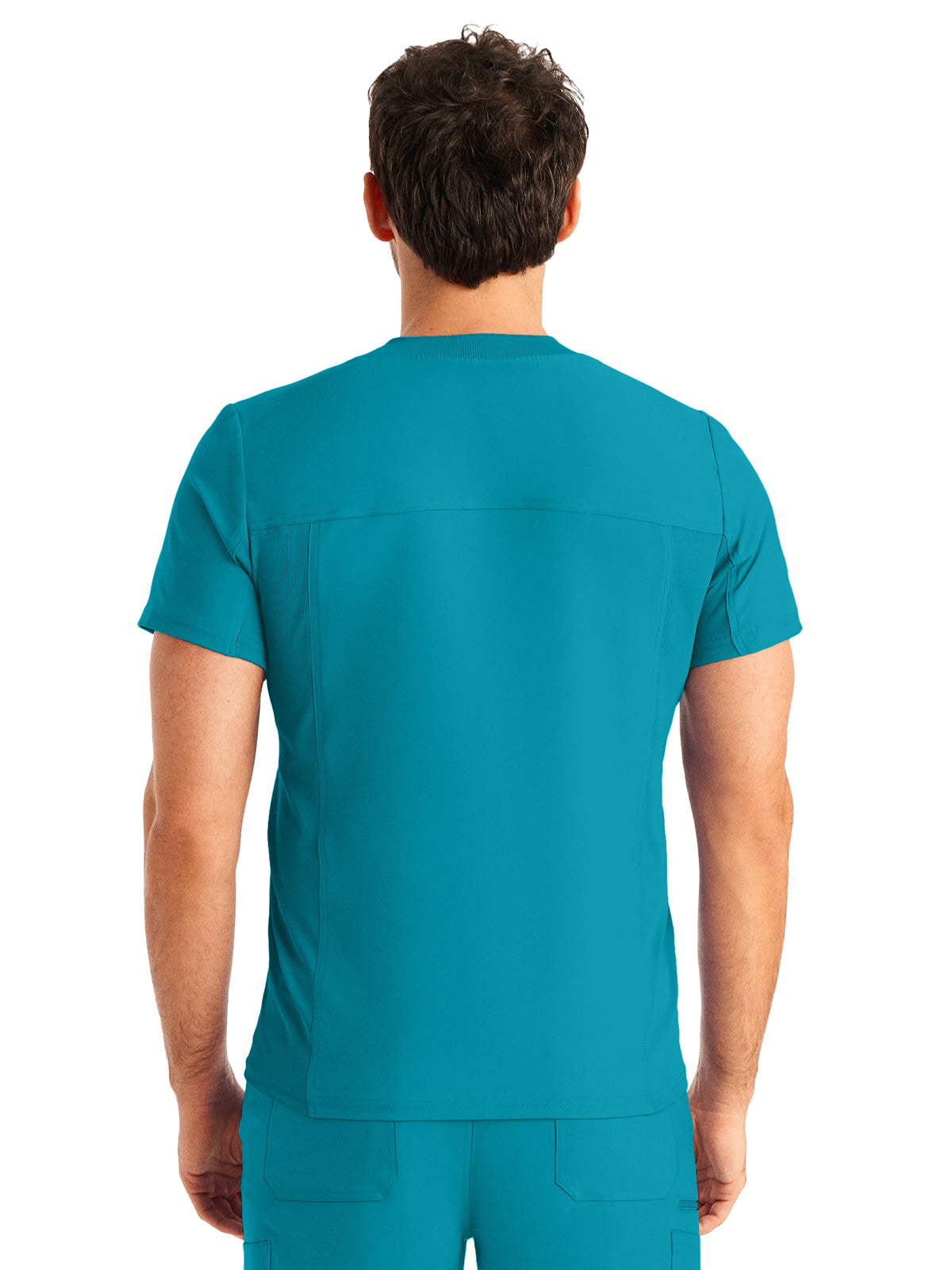 Men's 2-Pocket Tuckable V-Neck Scrub Top