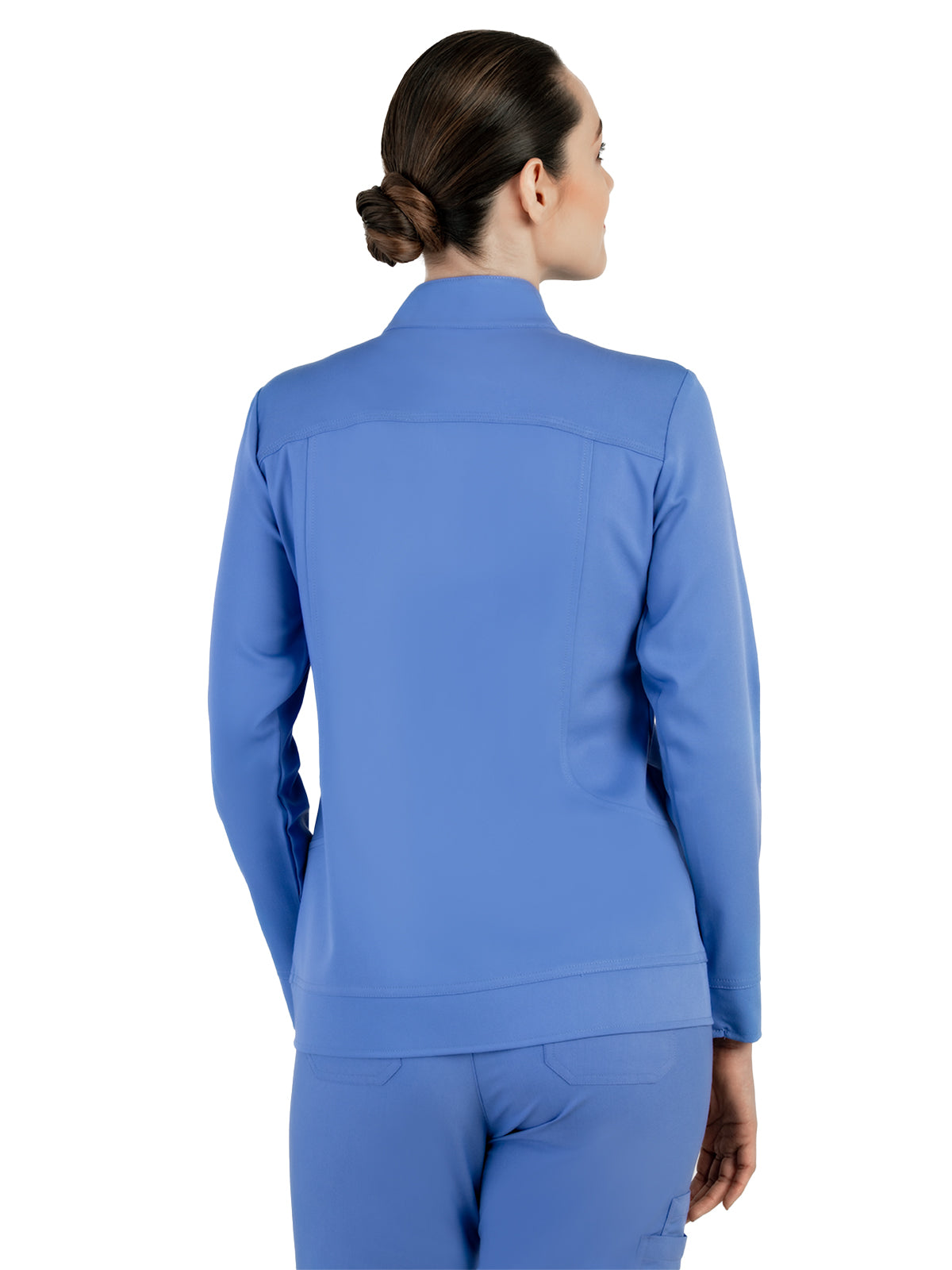 Women's Mandarin Collar Scrub Jacket