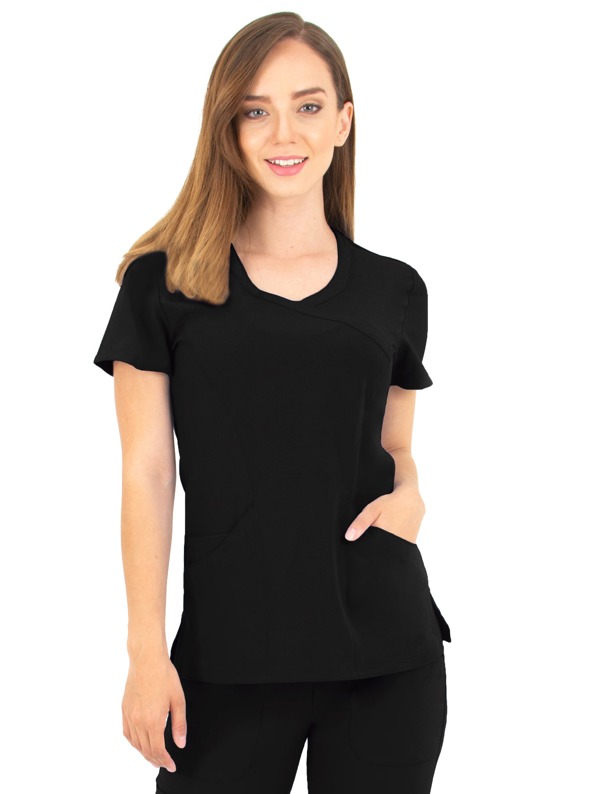 Women's Mock-Wrap Top