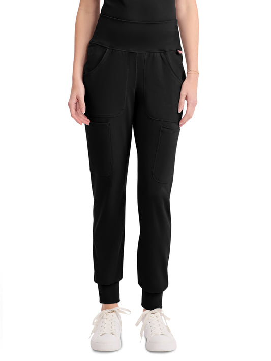 Women's 5-Pocket High Rise Jogger - 152 - Black