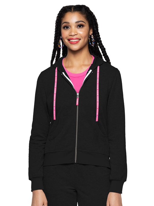 Women's 2-Pocket Zip Front Hoodie Sweatshirt