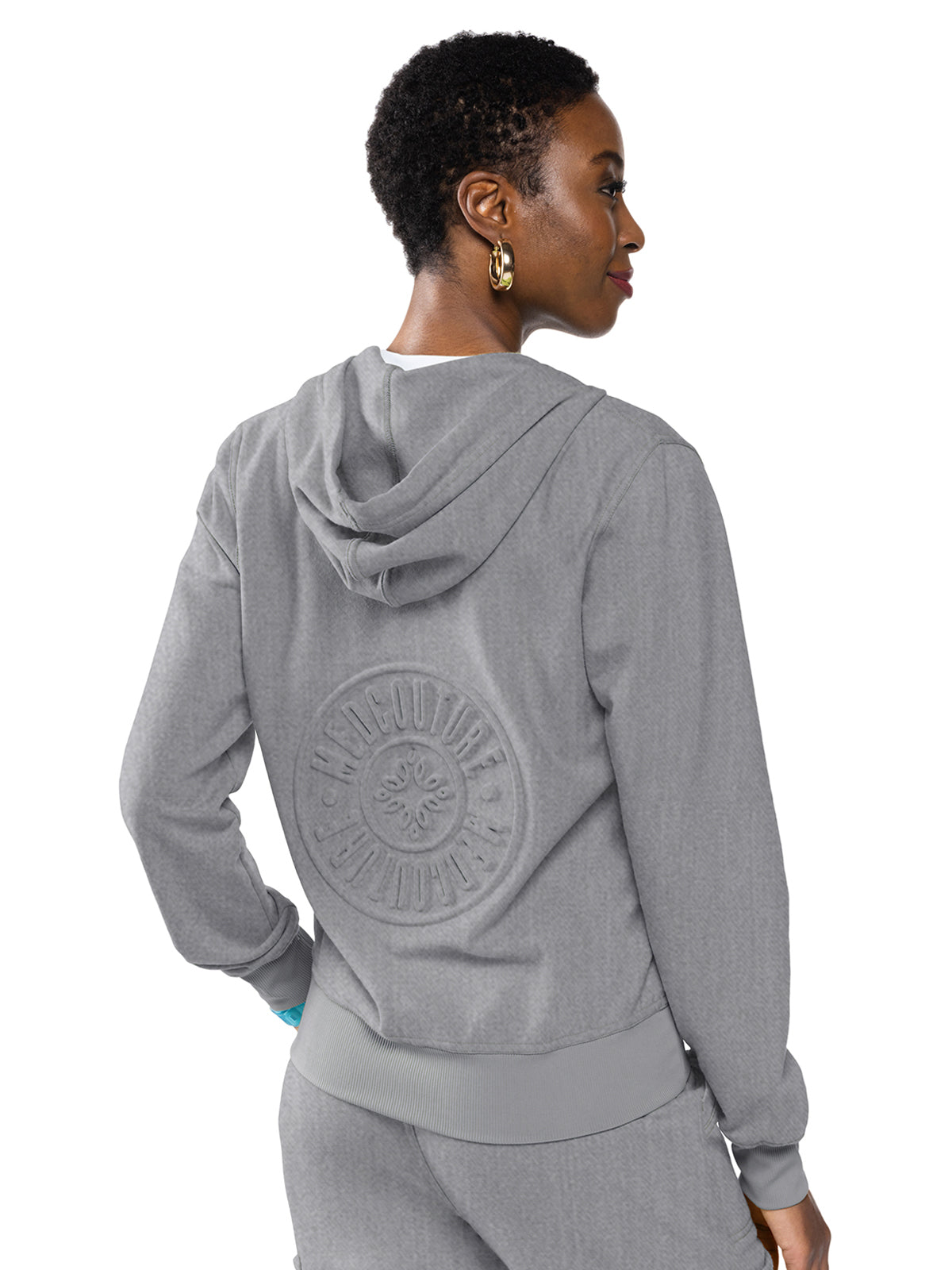 Women's 2-Pocket Zip Front Hoodie Sweatshirt