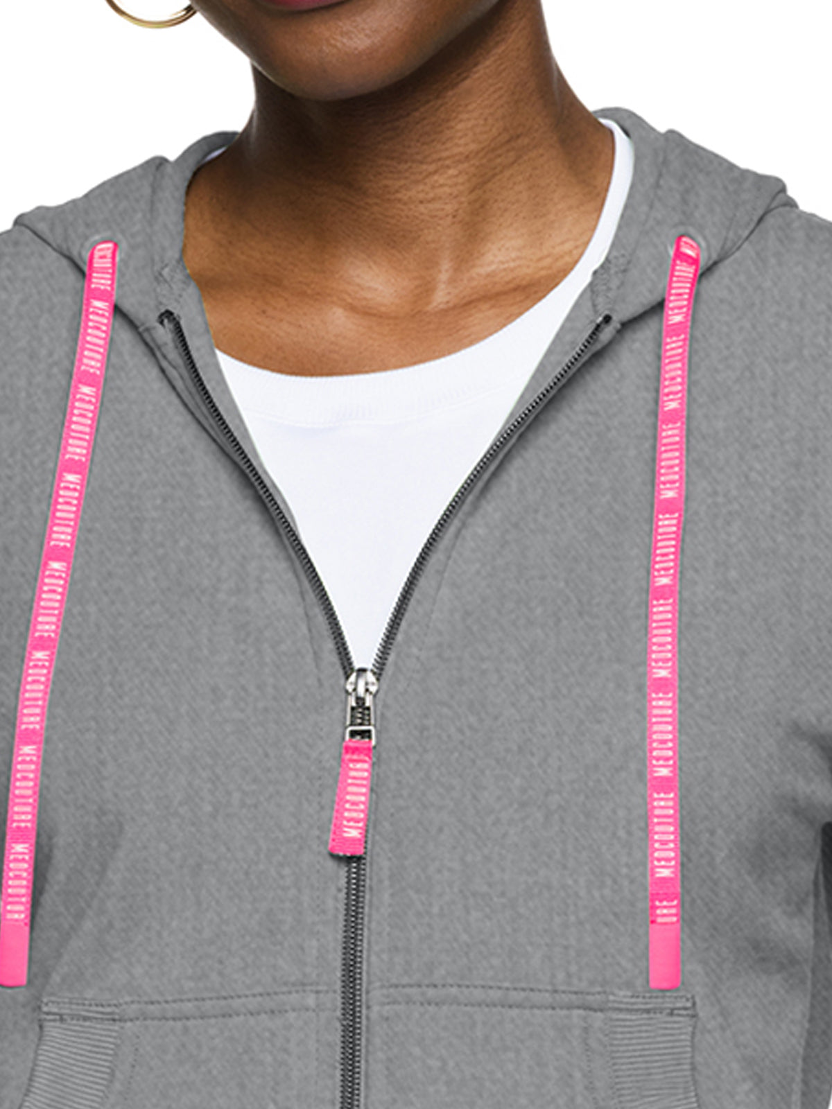 Women's 2-Pocket Zip Front Hoodie Sweatshirt