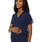 Women's 2-Pocket V-Neck Maternity Scrub Top