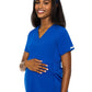 Women's 2-Pocket V-Neck Maternity Top - 628 - Royal