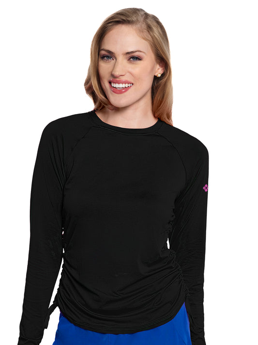 Women's Pocketless Long Sleeve Underscrub Shirt