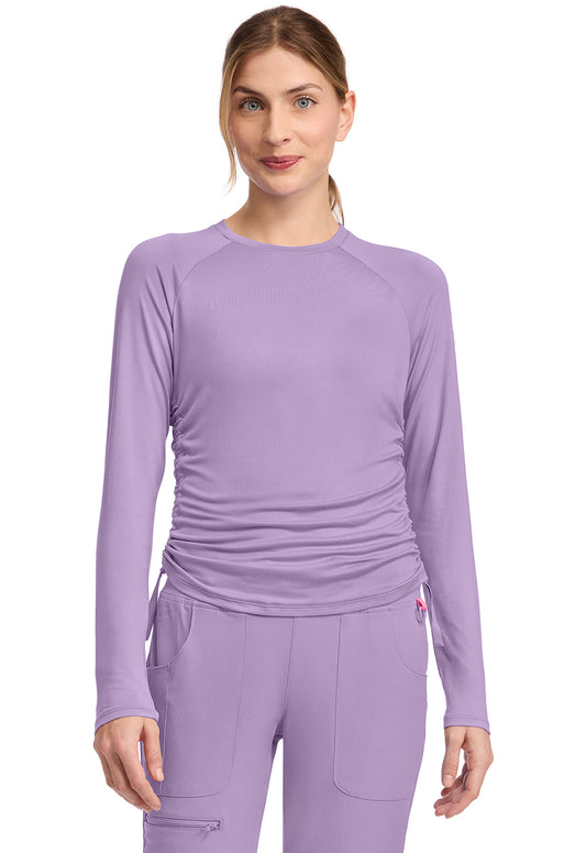 Women's Pocketless Long Sleeve Underscrub Shirt - 700 - Digital Lavender