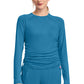 Women's Pocketless Long Sleeve Underscrub Shirt - 700 - Mali-Blue Shore