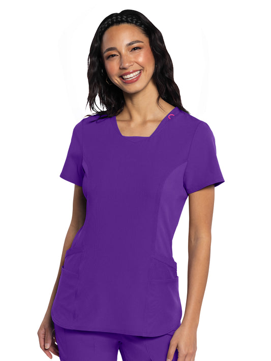 Women's 4-Pocket V-Neck Scrub Top