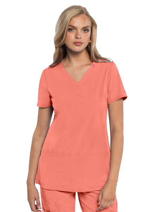 Women's 3-Pocket V-Neck Scrub Top