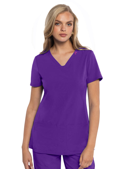 Women's 3-Pocket V-Neck Scrub Top