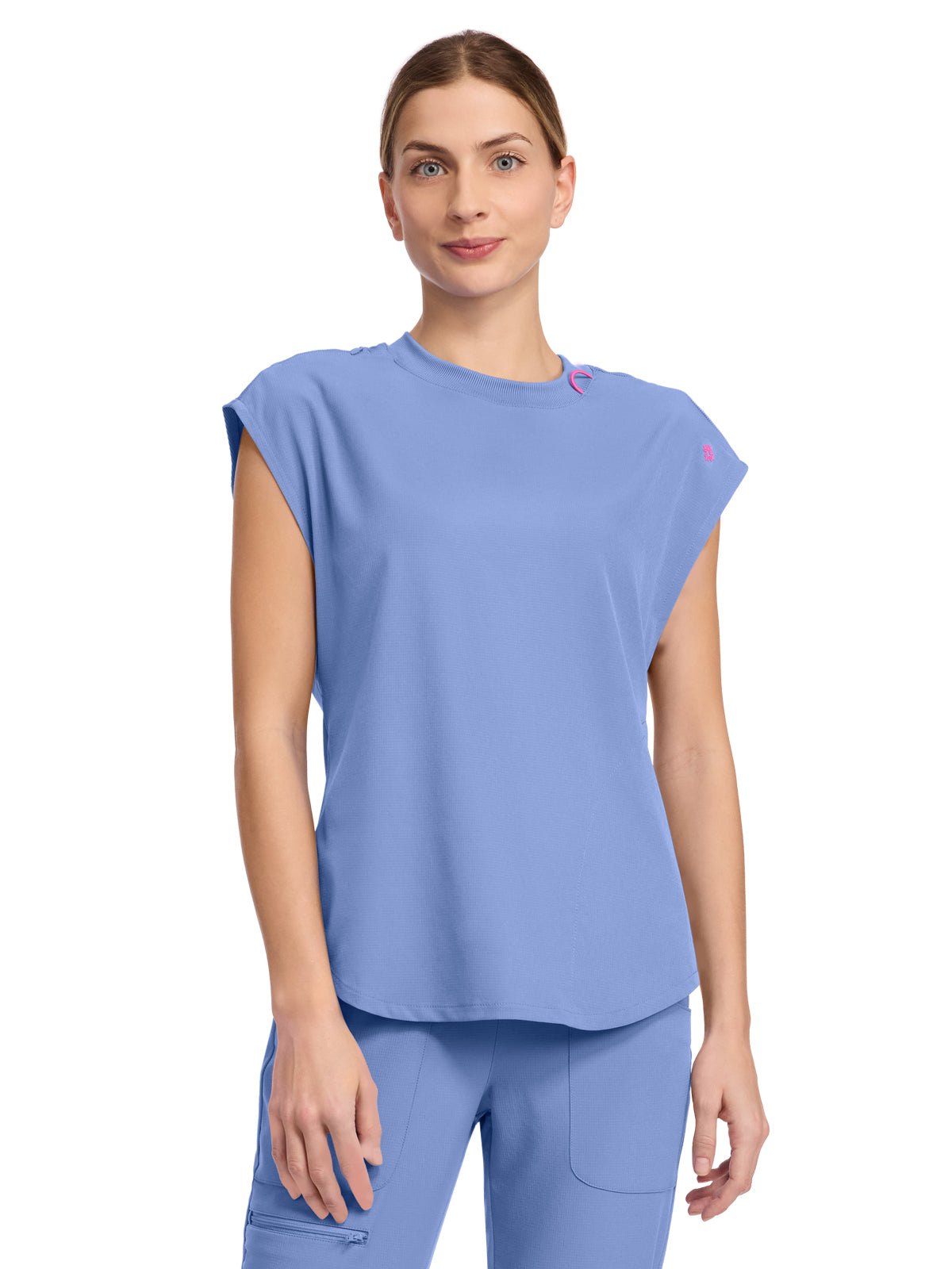 Women's 2-Pocket Tuckable Top - 703 - Ciel