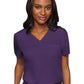 Women's 1-Pocket V-Neck Top - 7448 - Eggplant