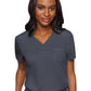 Women's 1-Pocket V-Neck Top - 7448 - Pewter