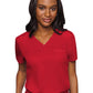 Women's 1-Pocket V-Neck Top - 7448 - Red
