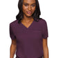 Women's 1-Pocket V-Neck Top - 7448 - Wine