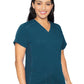 Women's 4-Pocket V-Neck Shirttail Top - 7459 - Caribbean