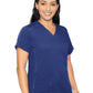 Women's 4-Pocket V-Neck Shirttail Top