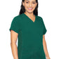 Women's 4-Pocket V-Neck Shirttail Top - 7459 - Hunter