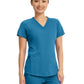 Women's 4-Pocket V-Neck Shirttail Top - 7459 - Mali-Blue Shore