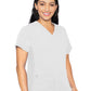 Women's 4-Pocket V-Neck Shirttail Top - 7459 - White