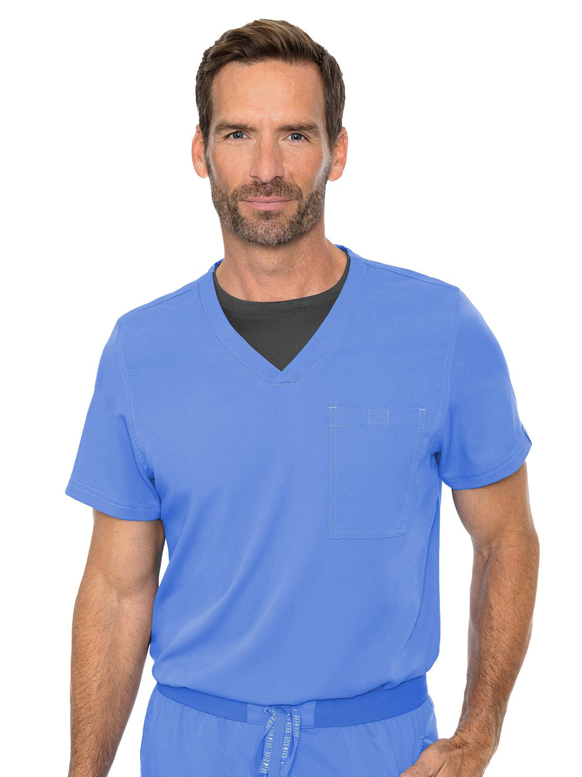 Men's 1-Pocket Tuck-In Scrub Top