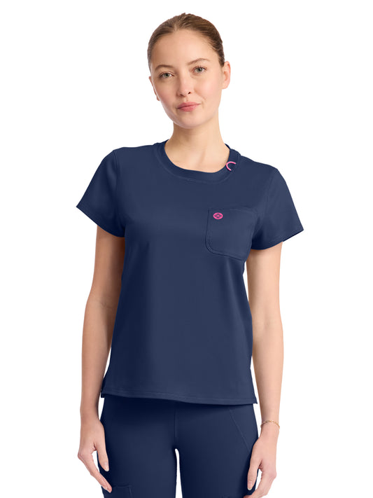 Women's 2-Pocket Crew Neck Tee - 751 - Navy