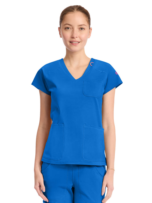 Women's 3-Pocket V-Neck Top - 752 - Royal