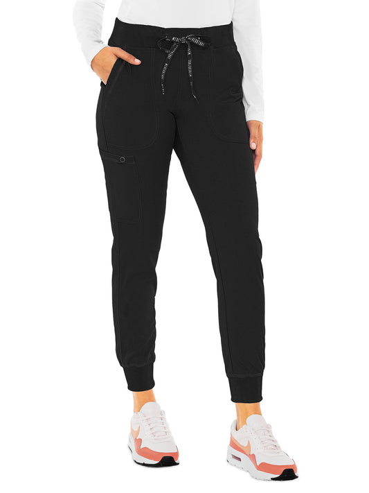 Women's 5-Pocket Rib-Knit Waistband Pant