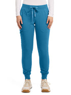 Women's 5-Pocket Rib-Knit Waistband Pant - 7710 - Mali-Blue Shore