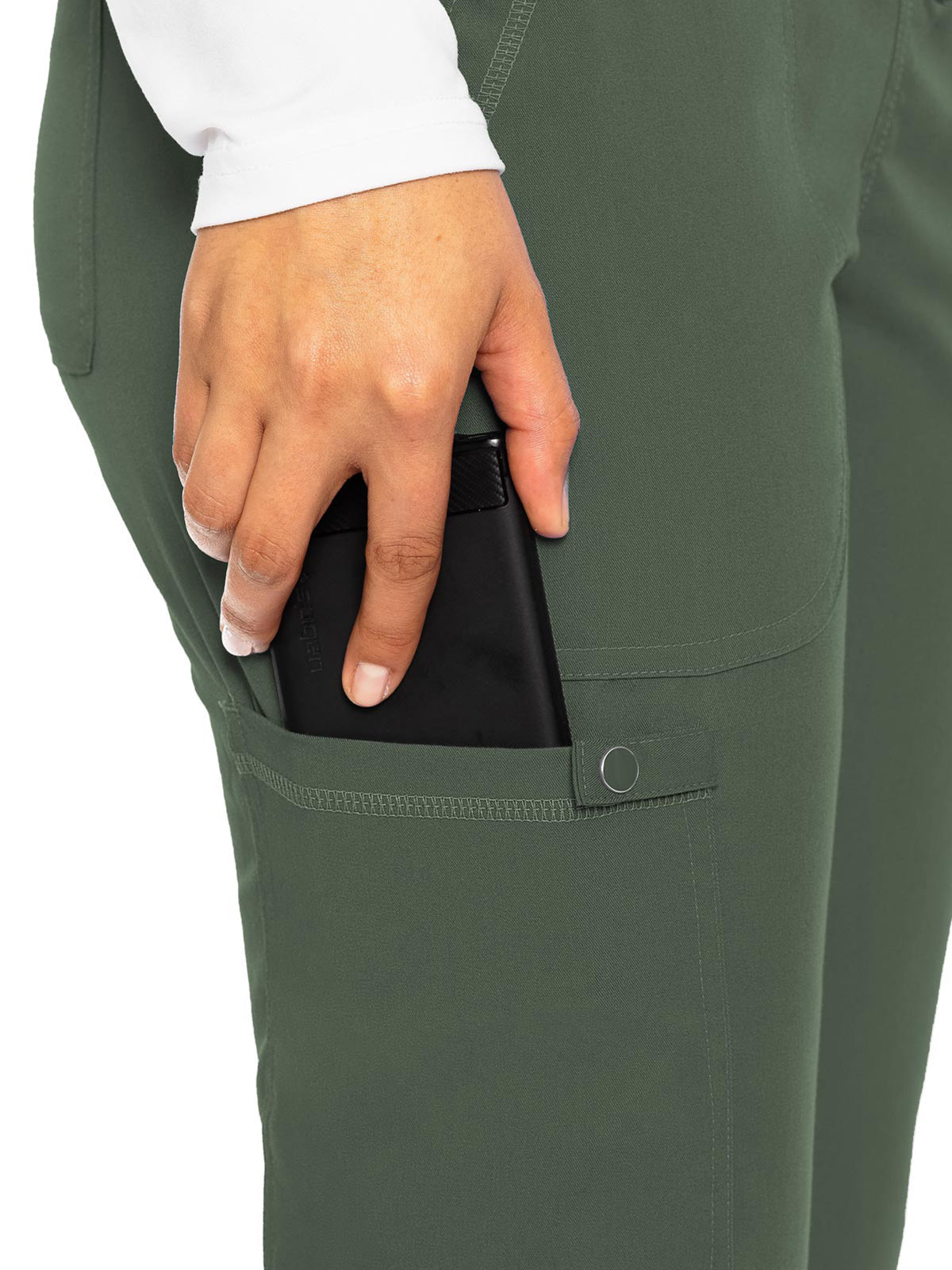 Women's 5-Pocket Rib-Knit Waistband Pant