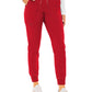 Women's 5-Pocket Rib-Knit Waistband Pant - 7710 - Red