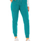 Women's 5-Pocket Rib-Knit Waistband Pant - 7710 - Teal