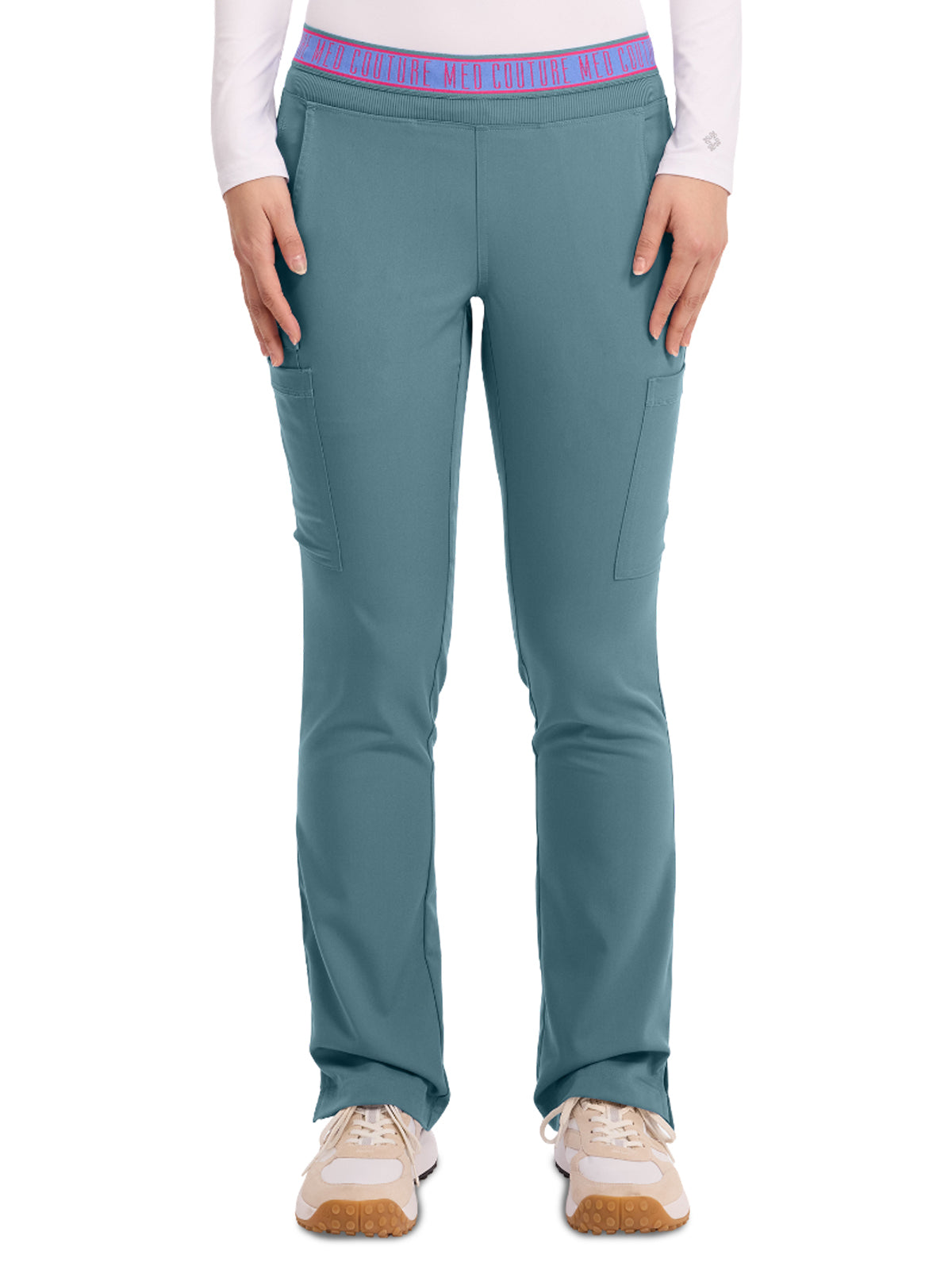 Women's 2 Cargo Pocket Pant - 7739 - Blue Jean Baby