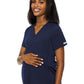 Women's 2-Pocket Maternity V-Neck Top - 8459 - Navy