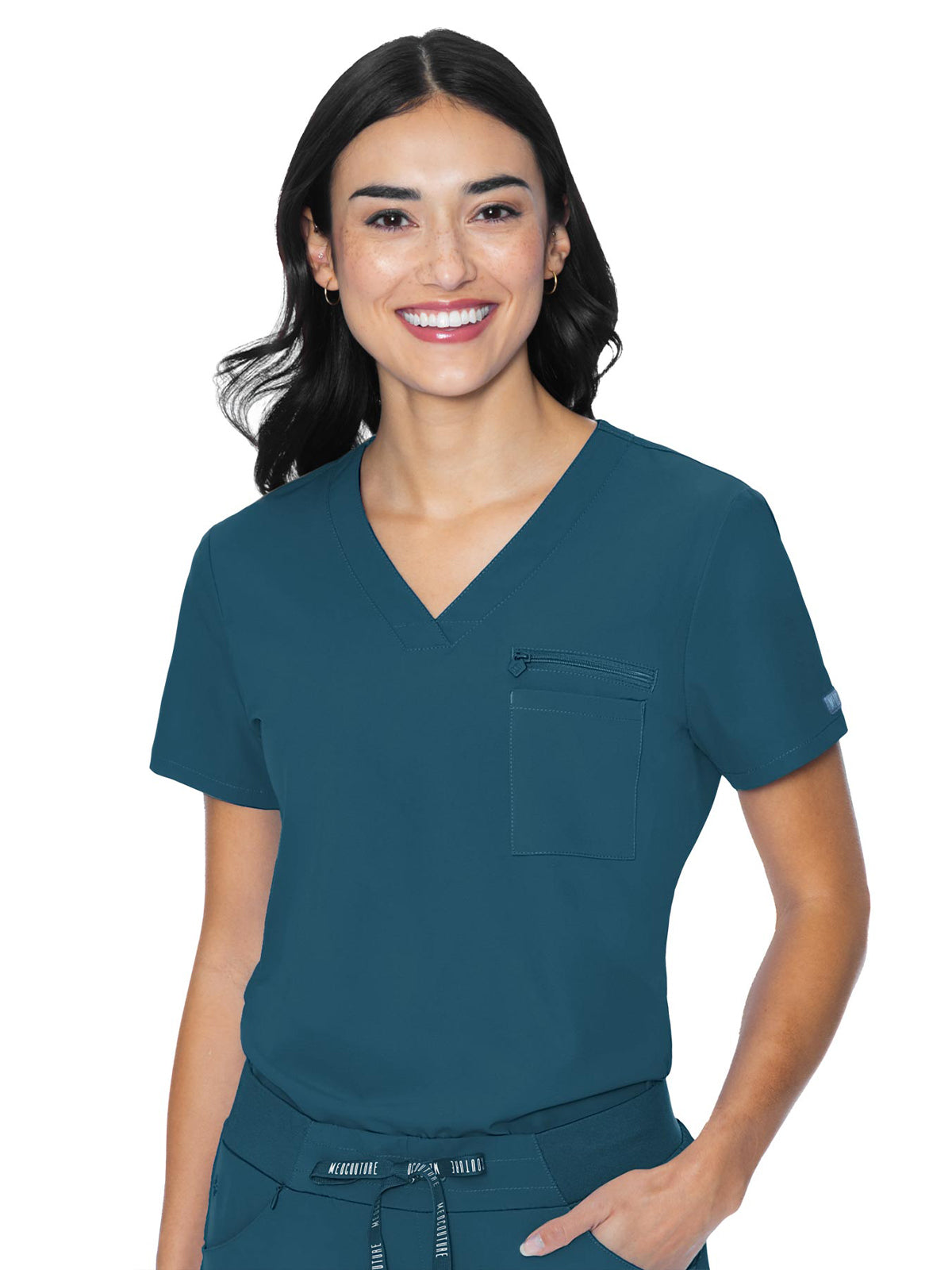 Women's 2-Pocket V-Neck Top