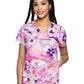 Women's 2-Pocket V-Neck Print Scrub Top