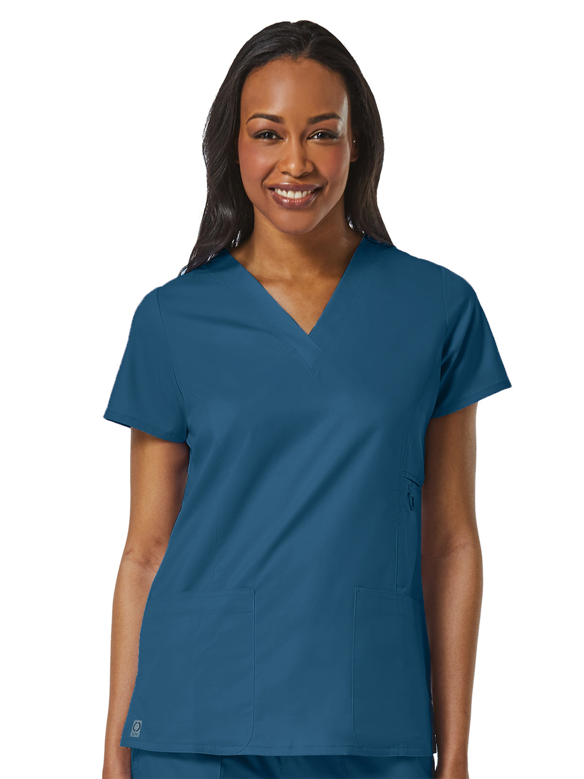 Women's Four-Pocket V-Neck Top