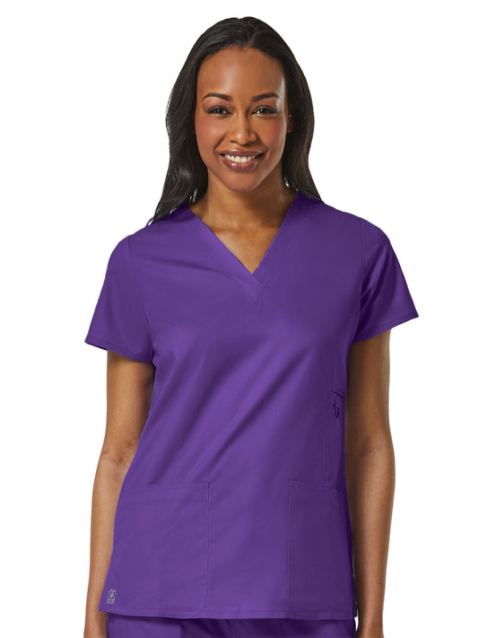 Women's Four-Pocket V-Neck Top