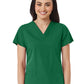 Women's V-Neck Two Pocket Top - 1716 - Hunter Green