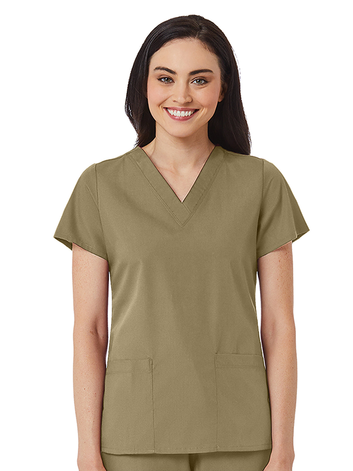 Women's V-Neck Two Pocket Top