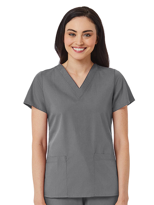 Women's V-Neck Two Pocket Top