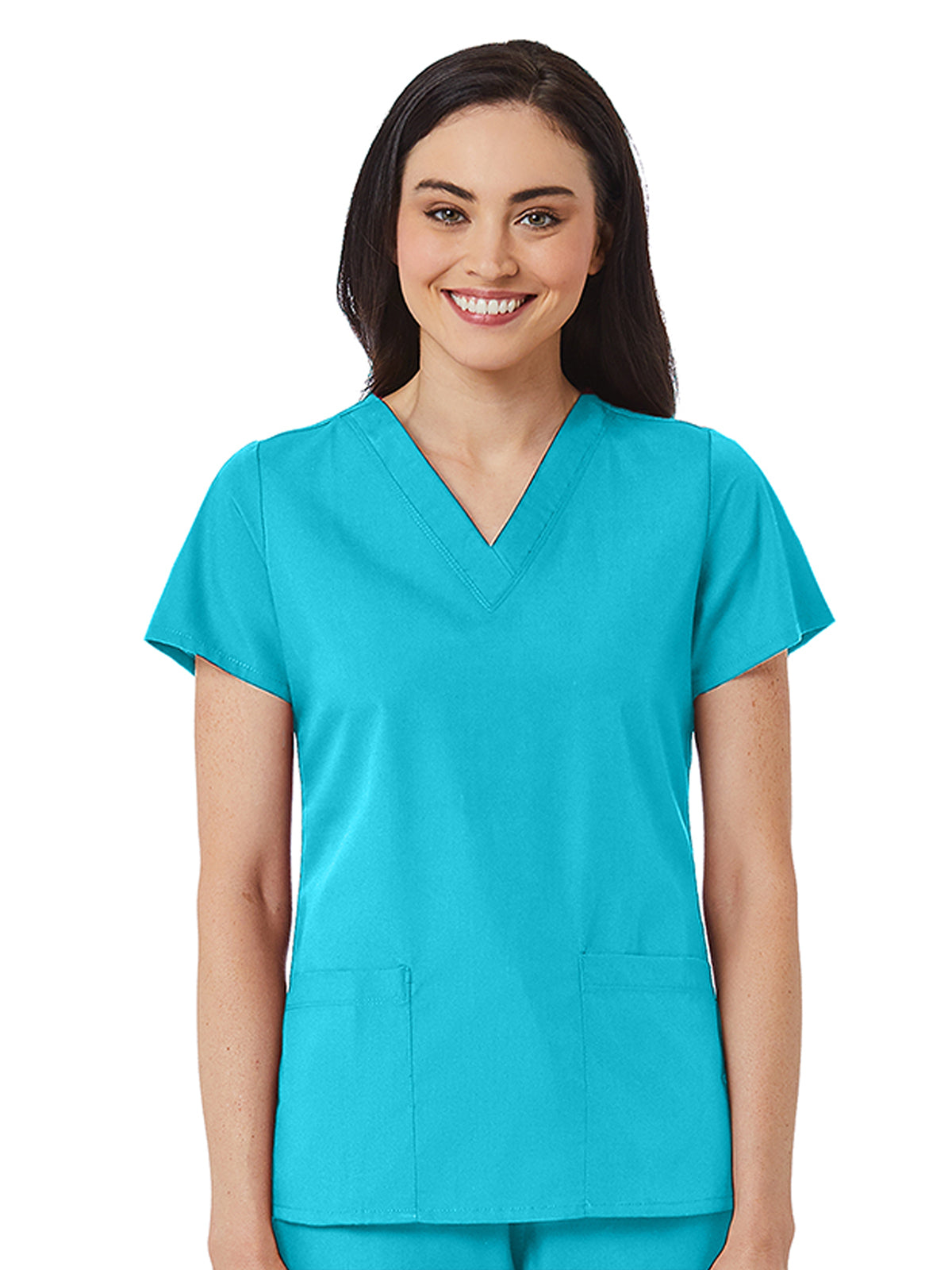 Women's V-Neck Two Pocket Top