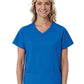 Women's Three-Pocket Curved Mock Wrap Top - 1726 - Royal Blue