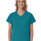 Women's Three-Pocket Curved Mock Wrap Top - 1726 - Teal