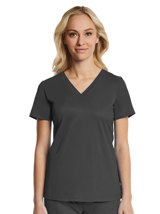 Women's Four-Pocket V-Neck Top