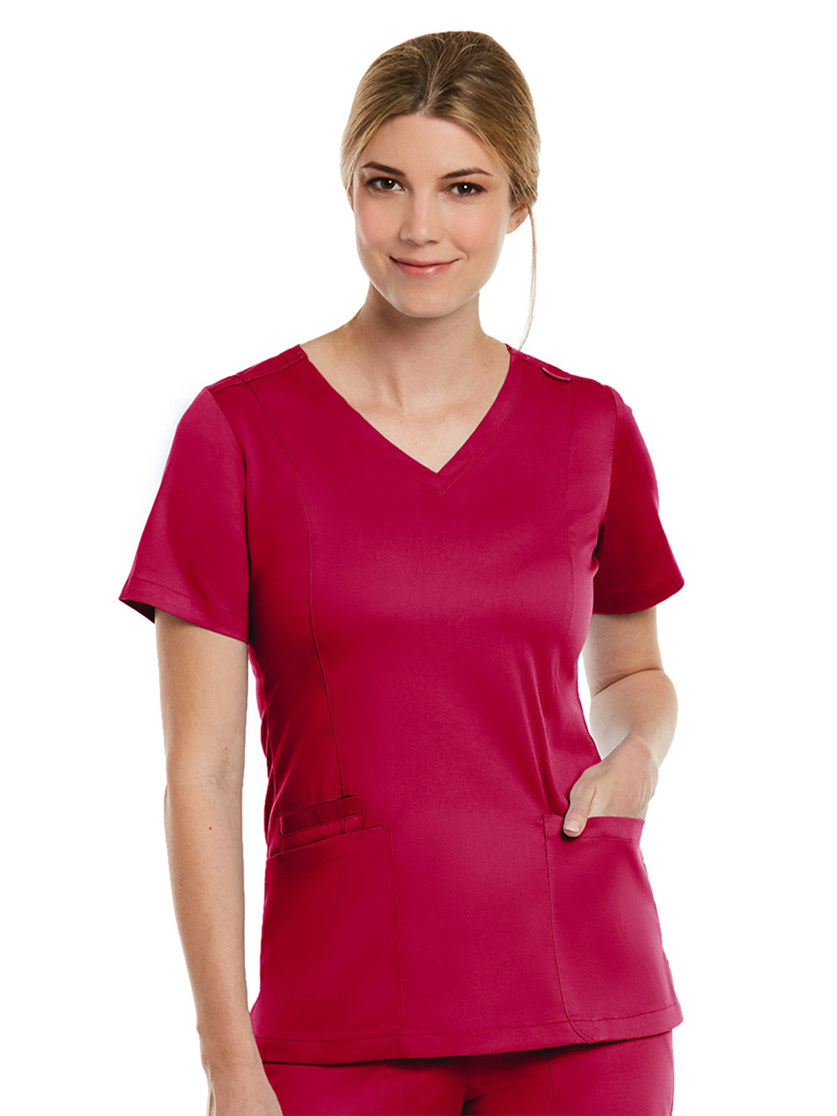 Women's Three-Pocket V-Neck Top